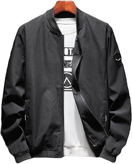 Amazon ニカ メンズ ファッション 韓国風 春 夏 秋 おしゃれ 薄手 軽量 ジャケット カジュアル 長袖 無地 ジャンパー メンズ ブルゾン コート コート ジャケット 通販