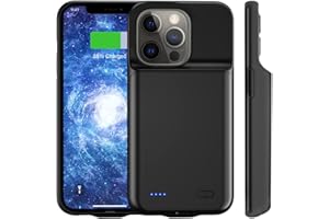 KOOAQQ Battery Case for iPhone 12 Pro Max(6.7 inch),Large Capacity [8200mAh] Portable Protective Charging Case Extended Battery Backup Pack for Apple iPhone 12 Pro Max Rechargeable Charger Case-Black