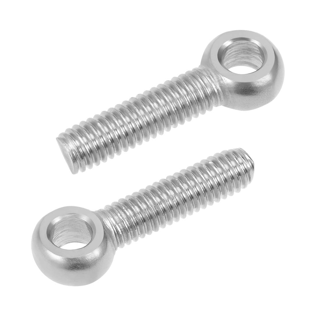 sourcing map M6 x 25mm Machinery Shoulder Swing Lifting Eye Bolt 304 Stainless Steel Metric Thread 5pcs