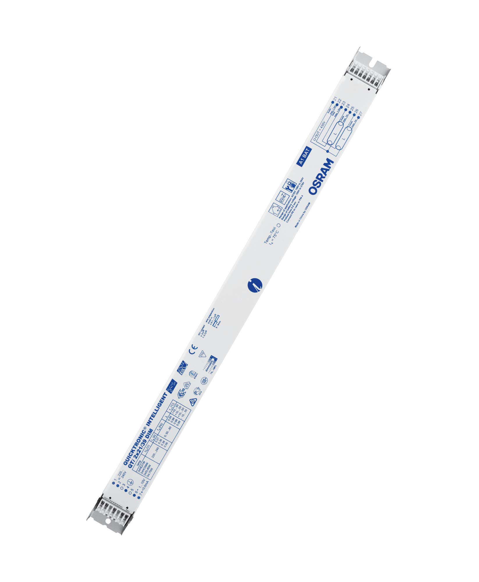 OSRAM Electronic Control Gears (ECG), QUICKTRONIC Intelligent DIM T5, ECG LL/KLL DIM 1…10V, QTI 2X21/39/220-240 DIM