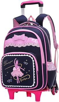 Girl rolling book bag Clearance