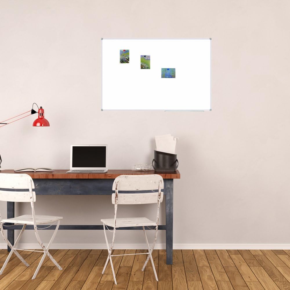 Lockways Magnetic Dry Erase Board - Magnetic Whiteboard/White Board 36 x 24 Inch, 1 Dry Erase Markers, 2 Magnets for School, Home, Office : Office Products