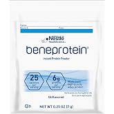 Beneprotein Nestl&eacute; Instant Protein Powder, High Quality Whey Protein Supplement, 6 g Protein per Serving, Individual Packets, Unflavored, 0.25 Ounce (Pack of 12)