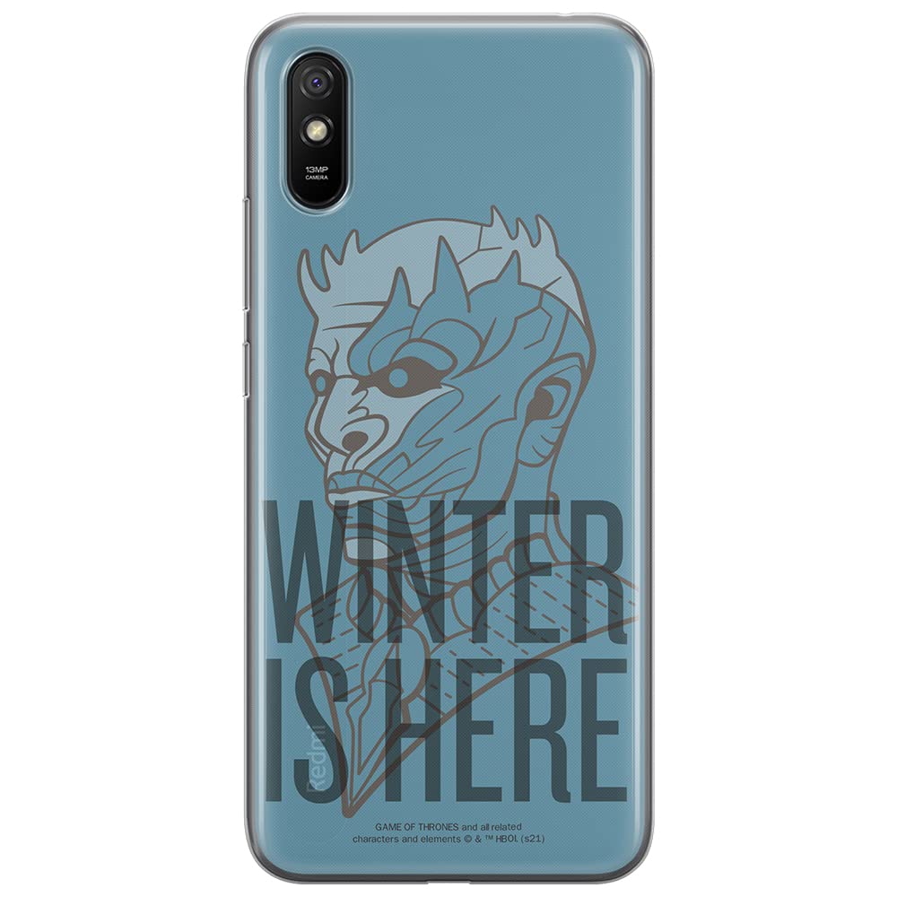 ERT GROUP mobile phone case for Xiaomi REDMI 9A original and officially Licensed Game of Thrones pattern 016 optimally adapted to the shape of the mobile phone, case made of TPU