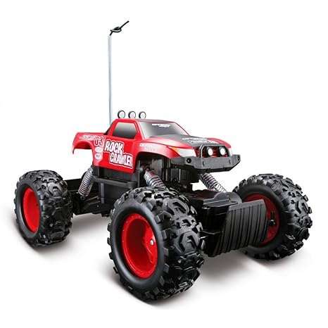 Maisto Tech R/C Rock Crawler: Ferngesteuertes Auto in Monstertruck-Ausführung, mit Allradantrieb und Pistolengriff-Fernsteuer