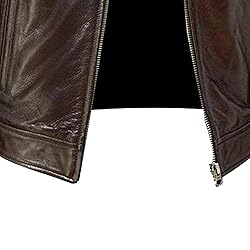 SWJGLITTR Men Slim Fit Motorcyle Leather Jacket