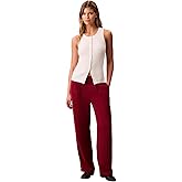 Calvin Klein Womens Crepe Wide Leg Trouser