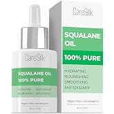 CARESILK Squalane Oil for Face - 100% Pure Organic Squalane Moisturizer - Plant Natural Facial Oil - Nourishment Hydrating Face Oil - Vegan - Non-comedogenic