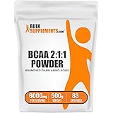 BULKSUPPLEMENTS.COM BCAA 2:1:1 Powder - Branched Chain Amino Acids - BCAA Powder - BCAAs Amino Acids - BCAA Pre Workout - Ami