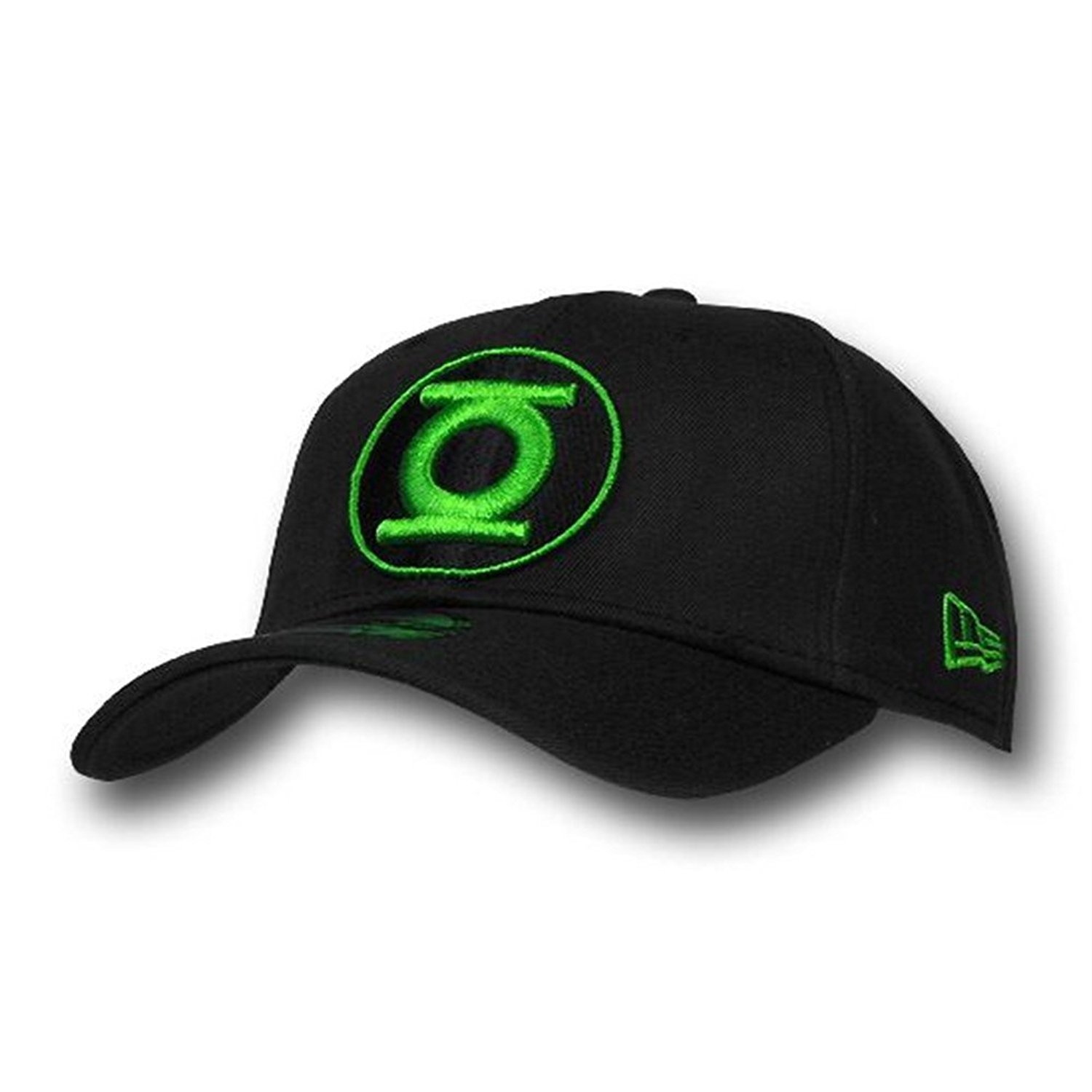 green and black dc hat