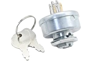 Hoypeyfiy 925-0267A Ignition Switch for Riding Lawn Mower with 3 Position 2 Key 5 Terminal Replacement for Toro Craftsman Law