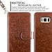Galaxy S8 Plus Cases,Magnetic Detachable Lanyard Wallet Case with [8 Card Slots+1 Photo Window][Kickstand] for Galaxy S8 Plus-6.2 inch, CASEOWL 2 in 1 Premium Leather Removable TPU Case(Brown)