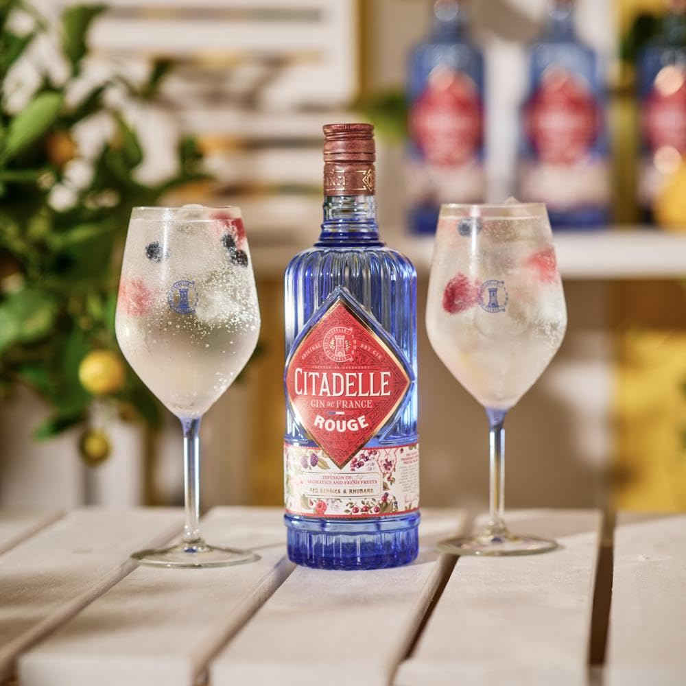 Gin CITADELLE Rouge - natürliche Infusion von roten Früchten und Botanicals - ausgezeichnet als bester Gin beim Spirituosenwettbewerb 2023 - Made in France - 41,7 % Alkohol - 70 cl 4