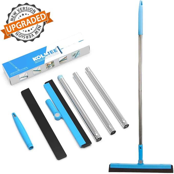 KOLLIEE Floor Squeegee Adjustable Professional Water