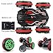 AHAHOO RC Car Amphibious Waterproof Stunt Remote Vehicle 2.4GHz 4WD Off Road Radio Controlled Truck, Double-Side, 360 Degree Sp, Red