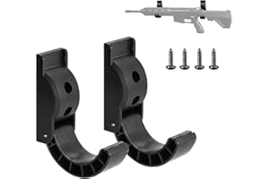 BOOSTEADY Gun Rack Wall Mount, Folding Gun Racks, Gun Storage for Wall, Rifle and Shotgun Hooks