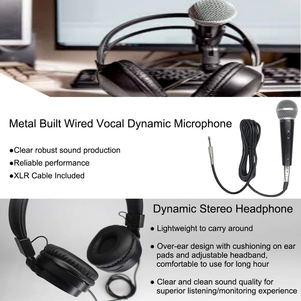 And Flexible Wired Boom Headset Mic Phenyx Pro Lavalier Lapel