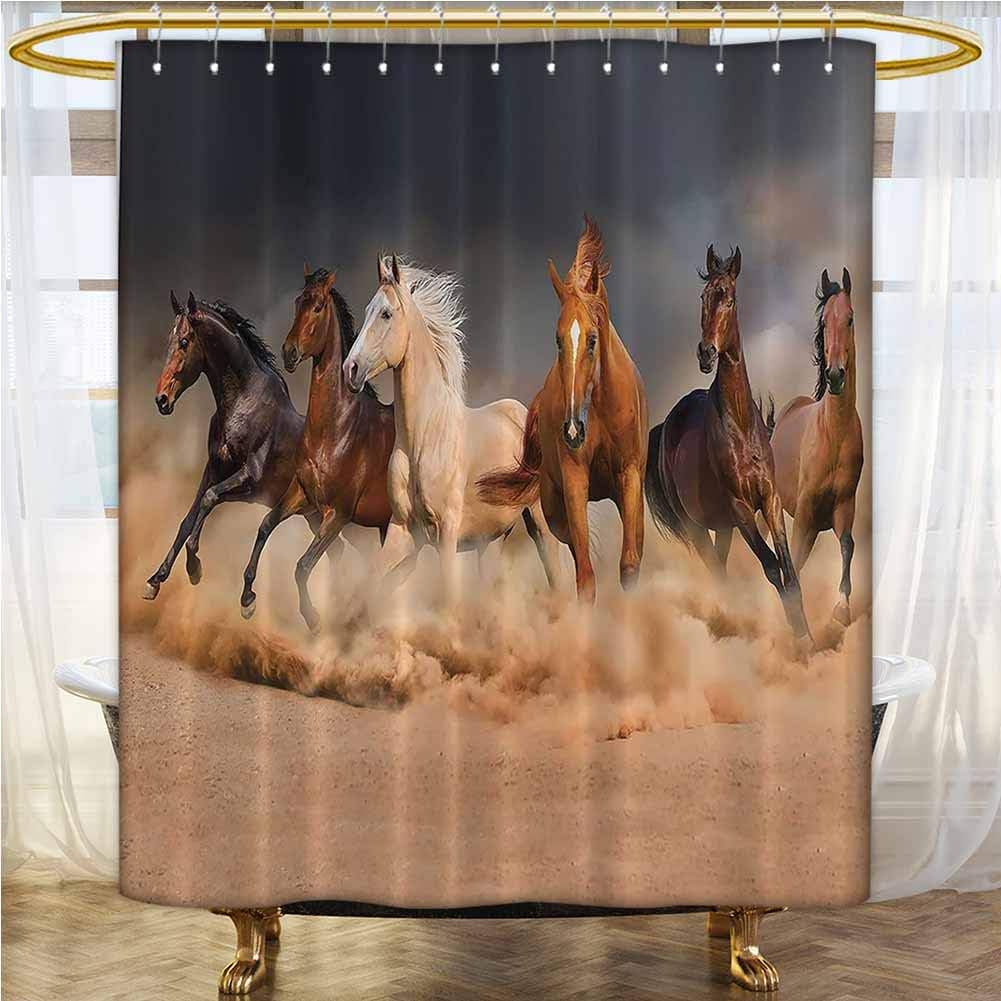 Horse Country Khaki Bathtub Splash Guard 60x72 INCH