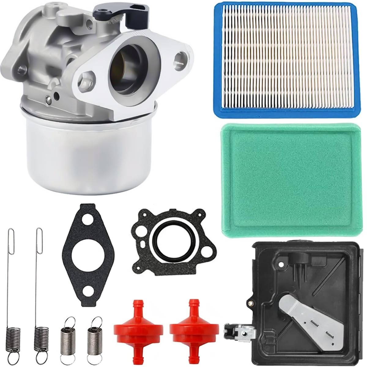 Qiuwanzia 498170 799868 Carburetor for Briggs & Stratton 694882 698444 498254 798170 124T02 124T05 124T07 126M02 129700 795259 Series Engines with Air Filter Primer Base