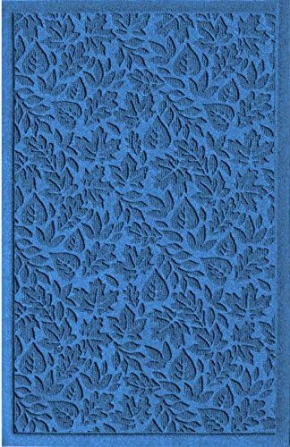 American Floor Mats Waterhog Fall Day Designer Medium Blue 2' x 3' Entrance Floor Mat with Gripper Backing