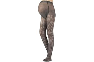 CALZITALY Maternity Tights, Cotton Pregnancy Pantyhose | S, M, L, XL | GREY | MADE IN ITALY |