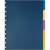 TUL Custom Note-Taking System Discbound Tab Dividers, 8 1/2" x 11", Letter Size, Assorted Colors