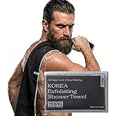 Extra Rough Exfoliating Washcloth, Extra-Long Back Scrubber for Shower, Extra Hard Body Scrub Towel for Men, Strong Korean Body Scrubber, Scrubbing Washcloth, Rip-Resistant Exfoliating Cloth