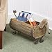 SIGNALS Wooden Dachshund Flower Planter - Indoor/Outdoor Dog Barrel Container Holds Plants, Decor and Household Goods