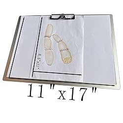 Horizontal Aluminum Clipboard,11x17 Inches Metal
