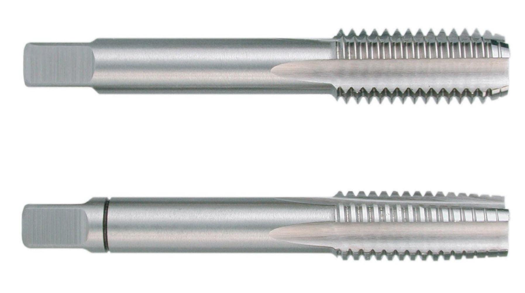 Ruko HSS Hand Tap Set, DIN 5157, Ground, Bright Finish, G 3/4 inches Nominal Thread Size, 90.0 mm Length, 2 Pieces, R236034