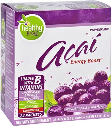 2Pack! To Go Brands Acai Natural Energy Boost Powder - 24 Packets