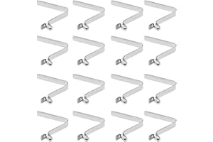 Begino 20-Pack 5x3mm Steel Kayak Paddle Snaps - V-Shaped Single Pin Push Button Spring Clips for Camping and Awning Pole Locks
