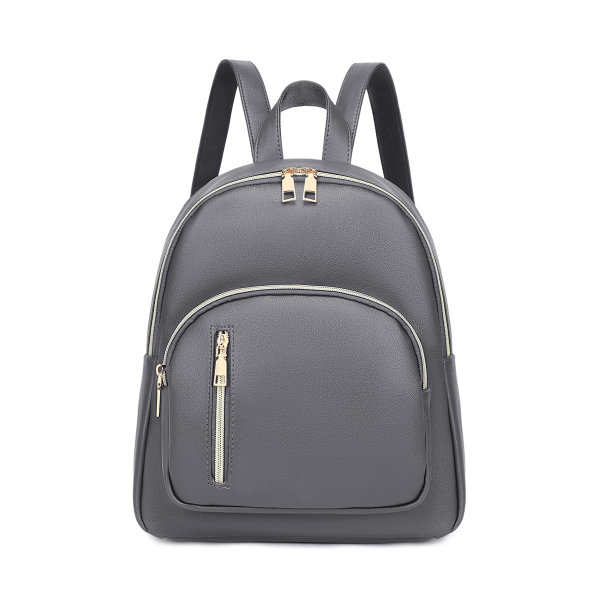 YANAIER Women Leather Backpack Rusksack Ladies Fashion PU Leather Casual Daypack Travel Bag Schoolbags Grey