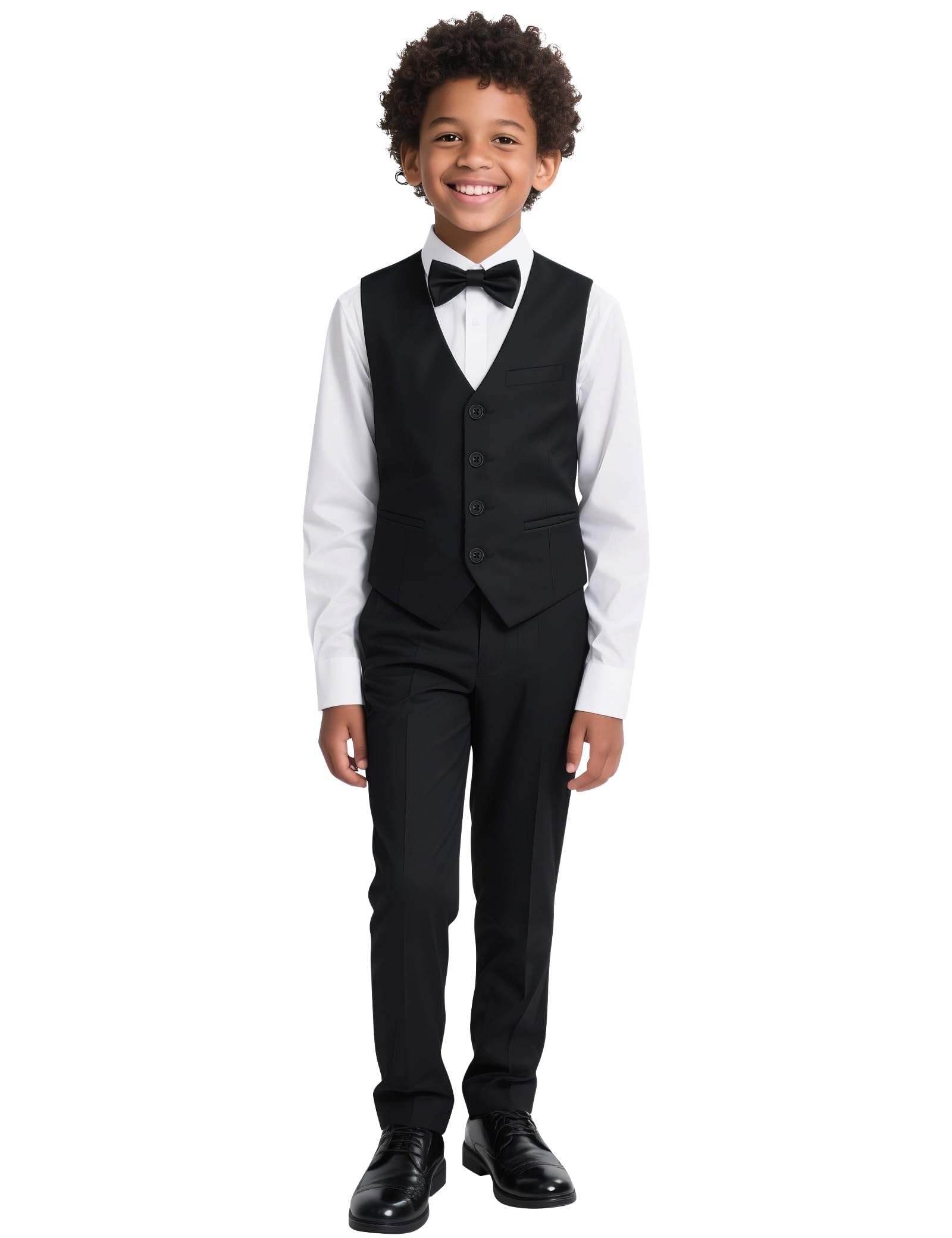 Marvelous World Boys' 5-Piece Formal Vest Suit