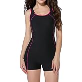 beautyin Swimsuit Women Boyleg One Piece Water Aerobic Competitive Bathing Suit