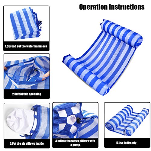 image for LHS Hammock Float, Inflatable Hammock Air Lightweight Floating Chair C