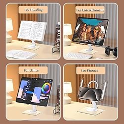OGMAPLE Tablet Stand, 360° Rotatable iPad Stand