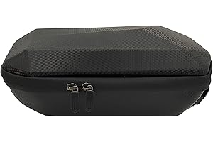 Banfluxion Balance Bike Handlebar Front Bag 4.2qt Black Cycling Front Hanging Bag for Storage EVA Hard Shell