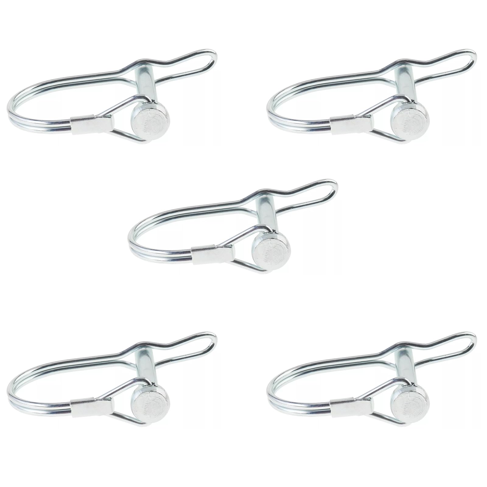 Leliafleury 5Pcs Shaft Locking Pin 6mm x 45mm Safety Coupler Pin With Round Arch for Farm Lawn Trailers Garden