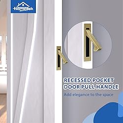 HOMOTEK Recessed Pocket Door Pull Handle, Edge