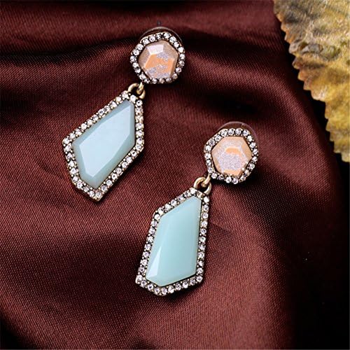 LOVFASHION Long Chain Tassel Necklace Pendant Transparent Crystal Bohemian Style for Women,32+2"
