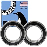 PGN 6008-2RS (2 Pack) Ball Bearing 40x68x15mm Chrome Steel Sealed