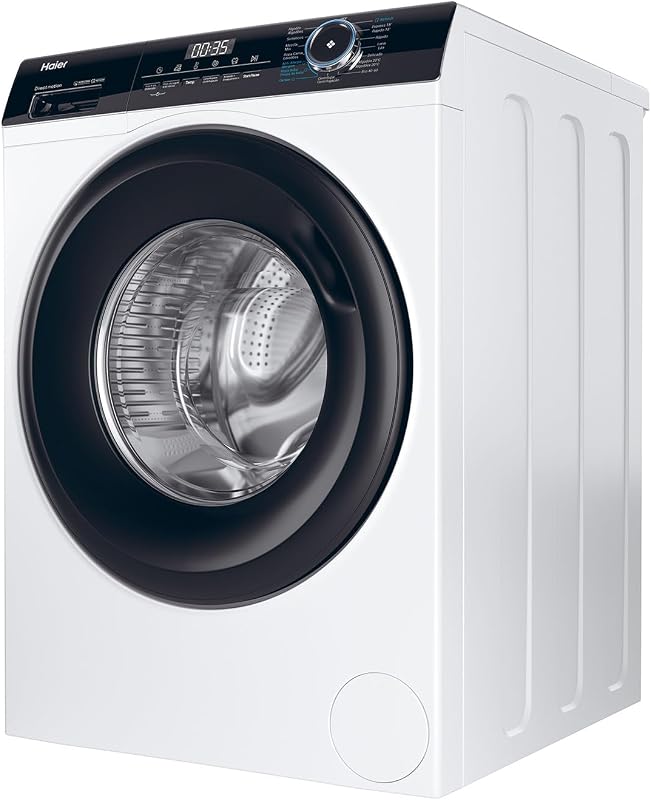 I-Pro Series 3 HW80-B14939-IB- Lavadora Carga Frontal 8KG, Función Vapor, Motor Direct Motion, Tratamiento Antibacterias, 1400 RPM, Fin Diferido, Detector automático de KG, 15 programas, Blanco