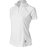 Equinavia Ingrid Women's Equestrian Show Shirt - Short Sleeved Performance Shirt with Cooling Mesh Panels