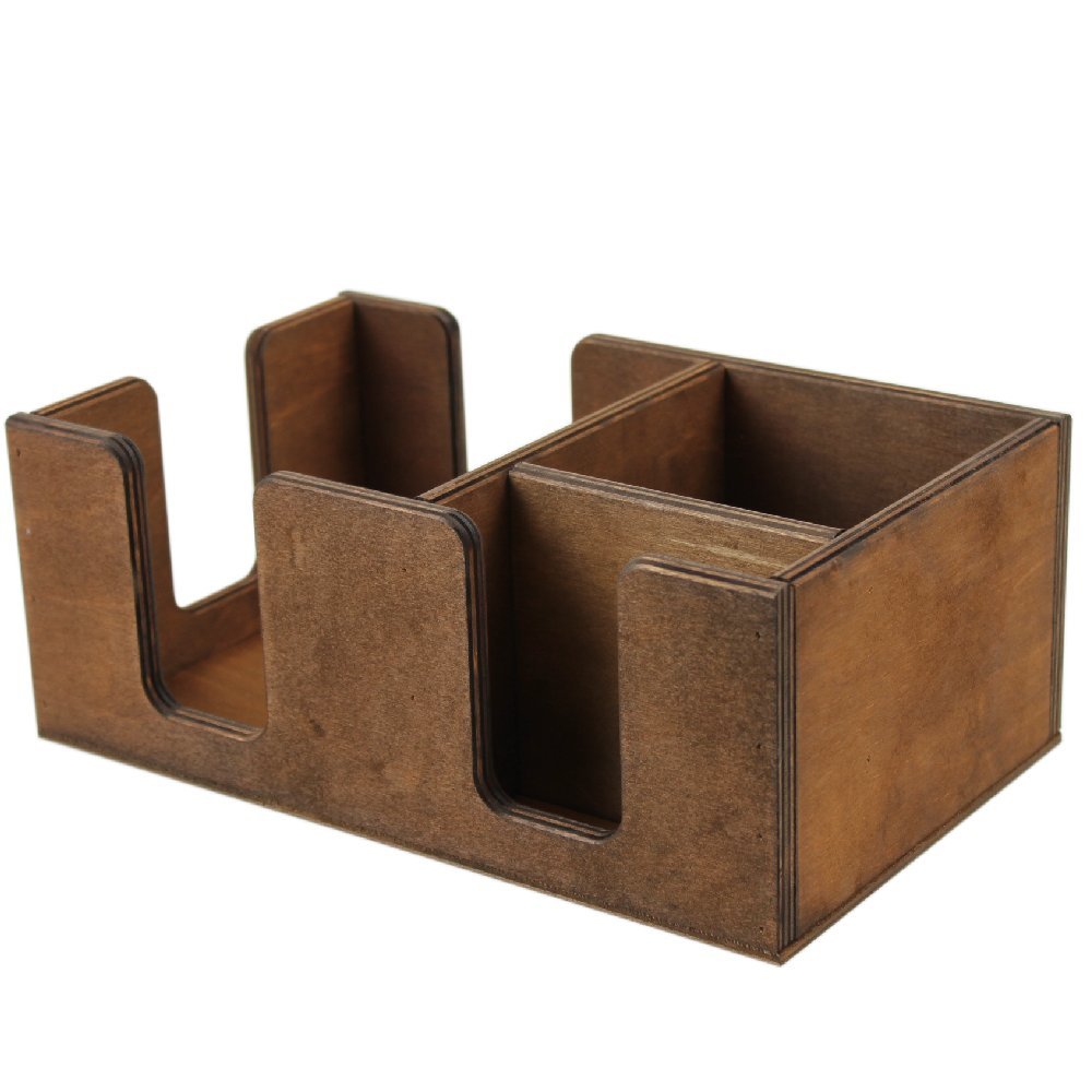 Chalkboards UK WC948 Tidy/Caddy Wooden Bar, Wood, Black