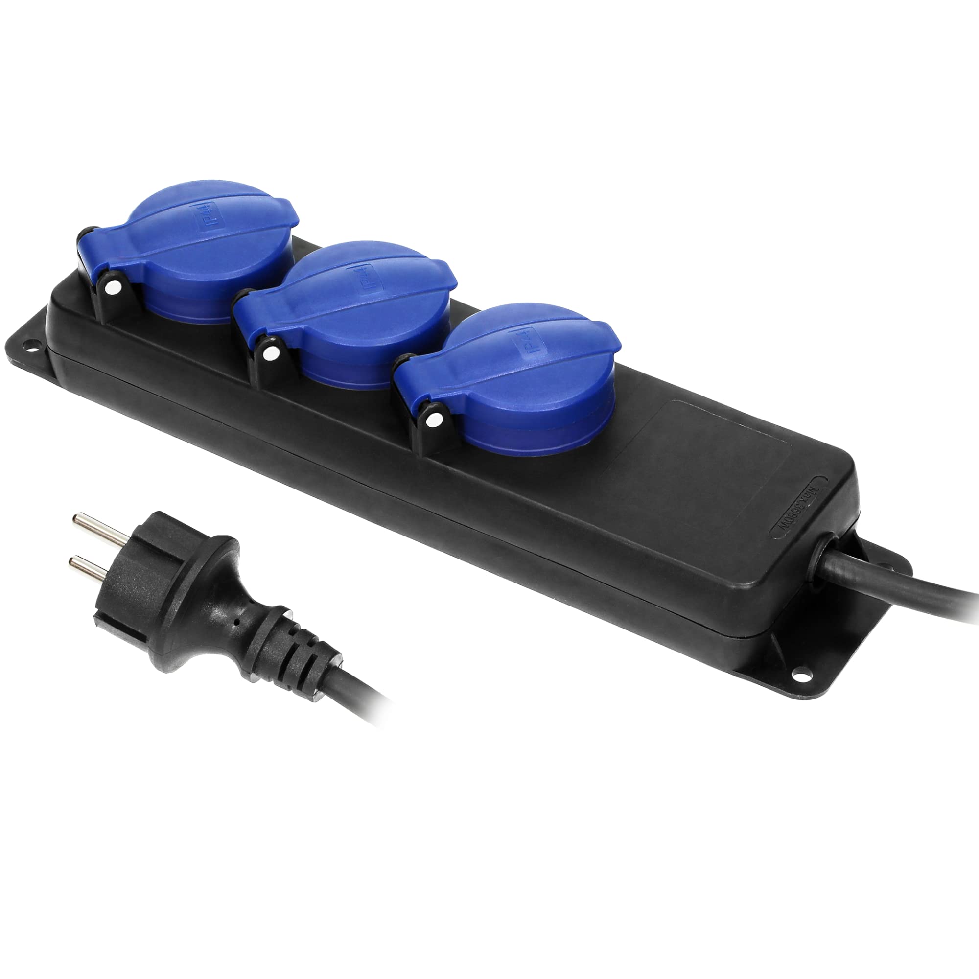 ORNO OR-AE-13158(GS)/5M Outdoor Multi-Socket Power Strip for Outdoor Workshop IP44 3-Way (5 m) - Product for the German Market