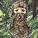 Camo Hunting Face Mask, 3D Camouflage Leafy Tactical Balaclava Face Mask, Realtree Full Face Mask for Men/Women, Camouflage