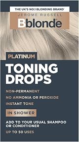 Jerome Russell Bblonde Platinum Toning Drops - Non-Permanent Blonde Toner