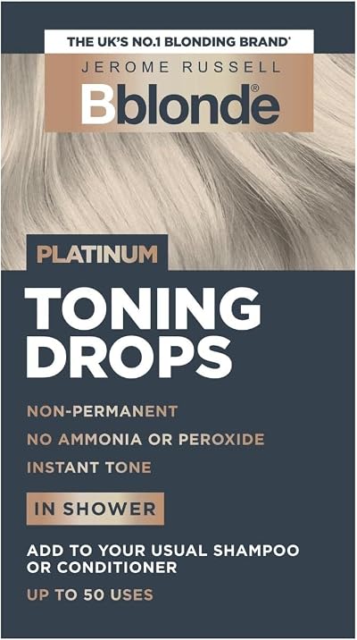 Jerome Russell Bblonde Platinum Toning Drops - Non-Permanent Blonde Toner
