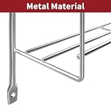 Vinsani 6 Tier Spice Rack Organiser Wall Mounted Silver Chrome view 8